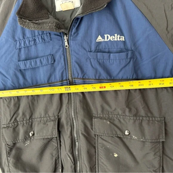 The Delta Collection Airlines Cintas Blue Supervisor Jacket Vintage Size Large - Picture 7 of 8